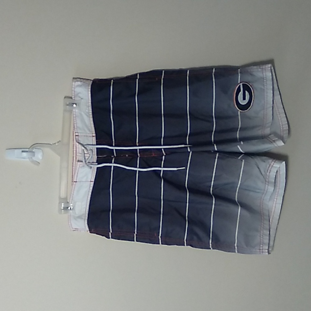 G III NCAA Georgia Bulldogs Mesh Lined Colorblock Swim Trunks Sz Medium